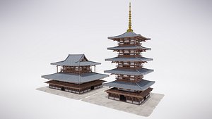 3D Japanese Shrine model