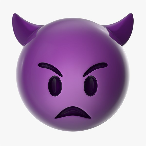angry devil emoji 3D