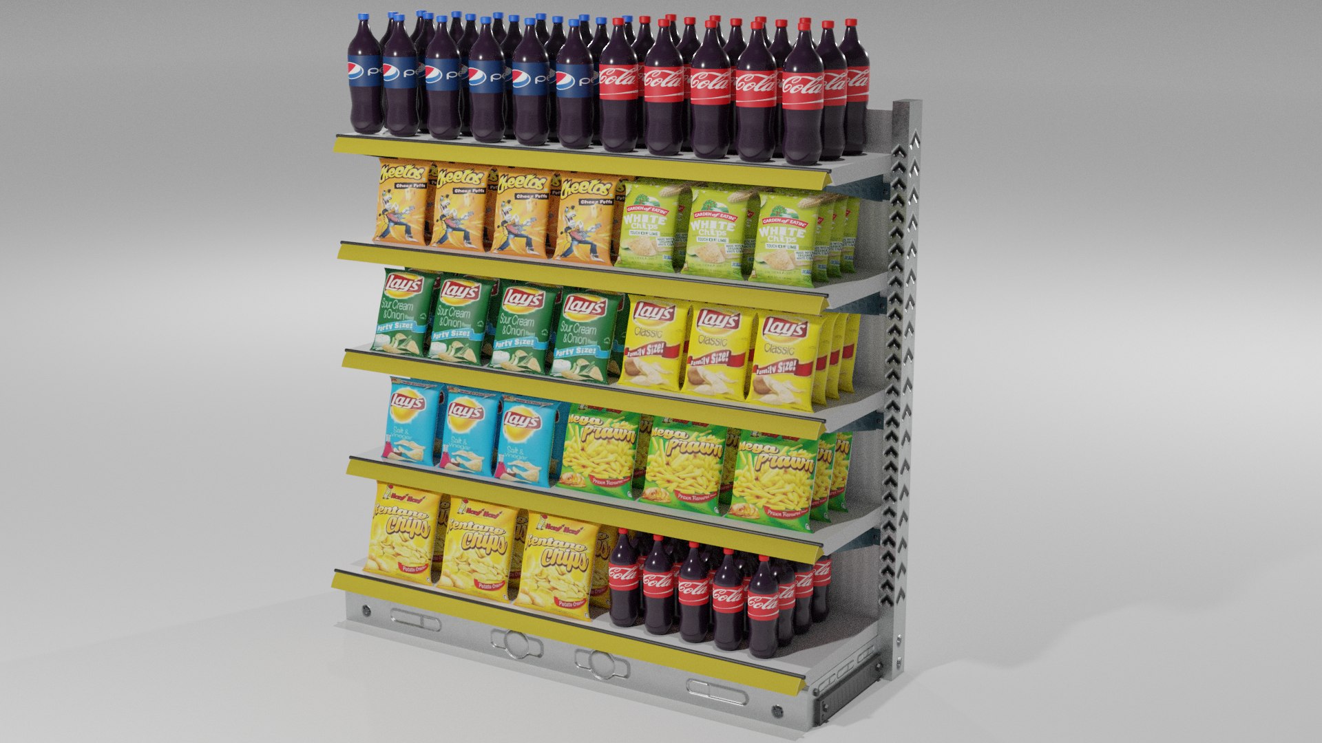 Supermarket Shelf 3D - TurboSquid 1973640