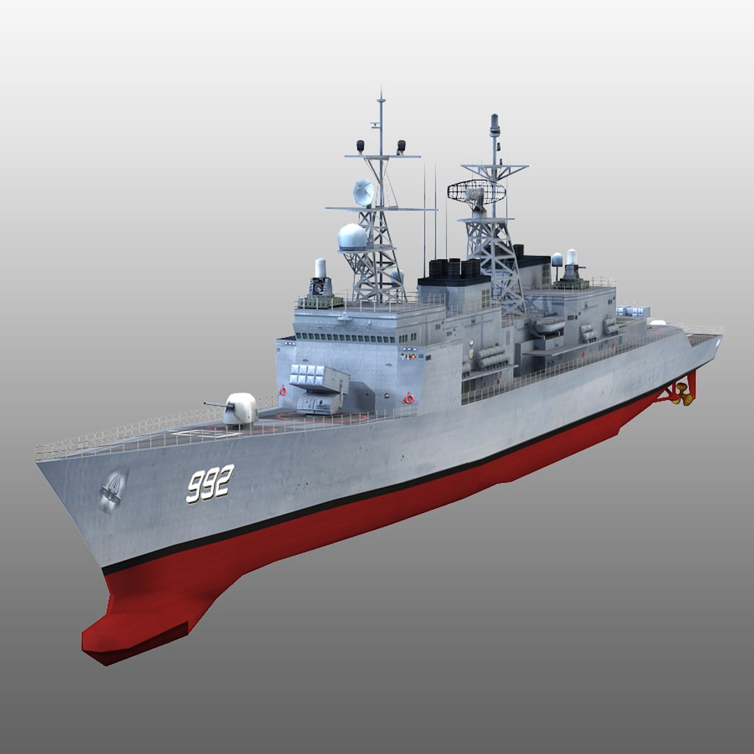 Uss Fletcher Dd-992 Dd 3d Max