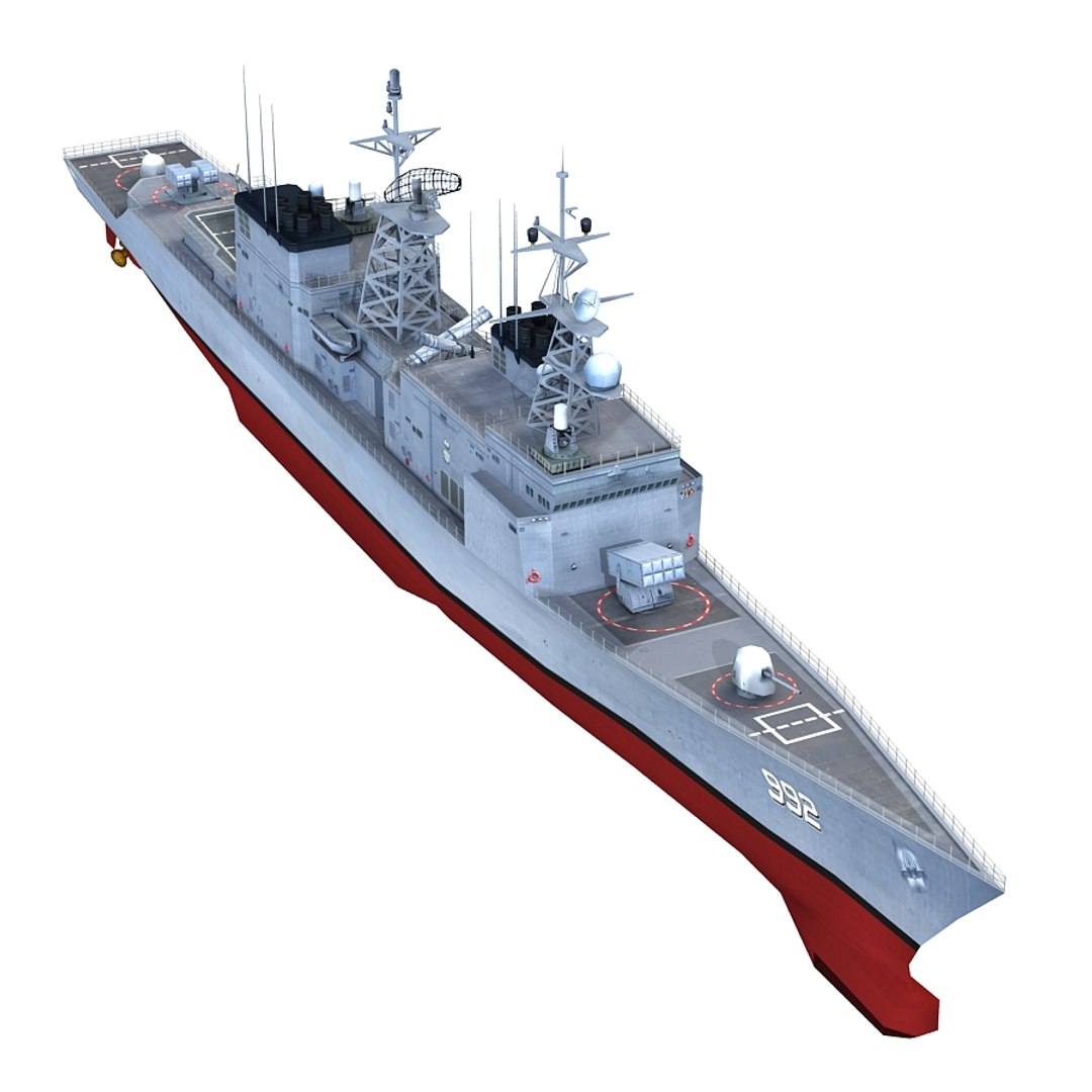 Uss Fletcher Dd-992 Dd 3d Max