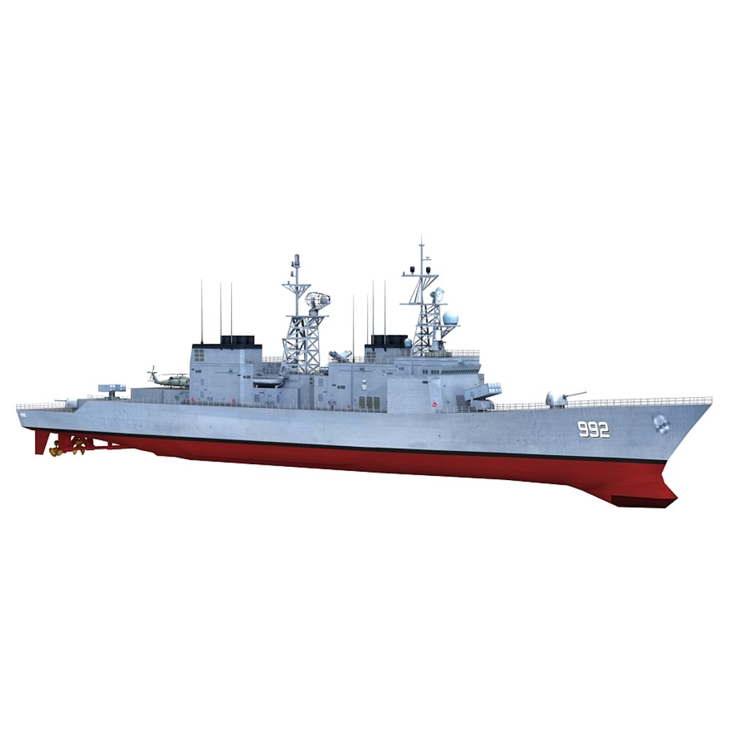 Uss Fletcher Dd-992 Dd 3d Max