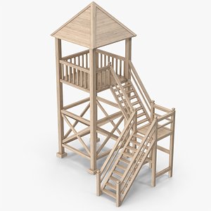 3D model Wooden Tower