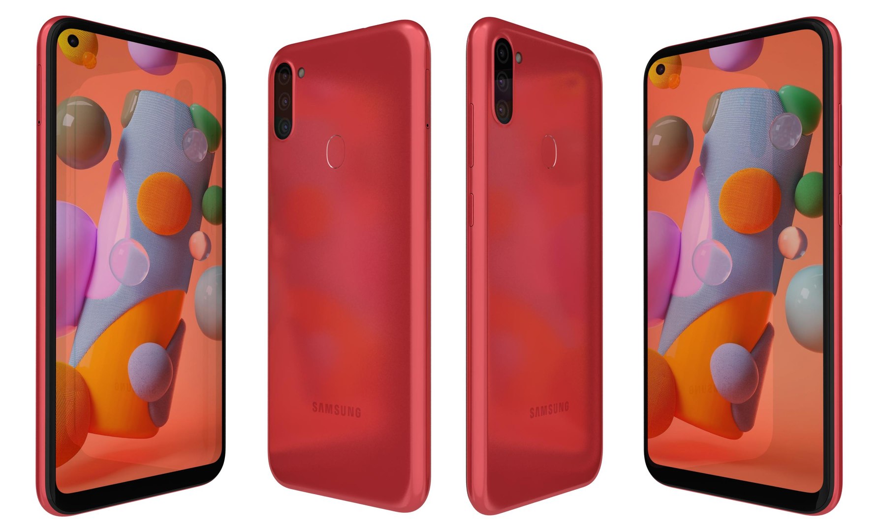 3D Samsung Galaxy A11 Red - TurboSquid 1575295