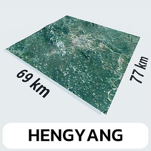 Hengyang China City Landscape 3D Model