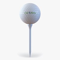 Golf Ball and Tee