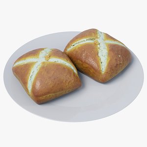 Pretzel Bun 3D