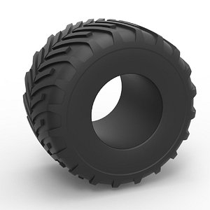 Diecast Monster Jam tire 23 Scale 1 to 25 model