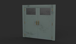 hospital door 05 3D model 3D model