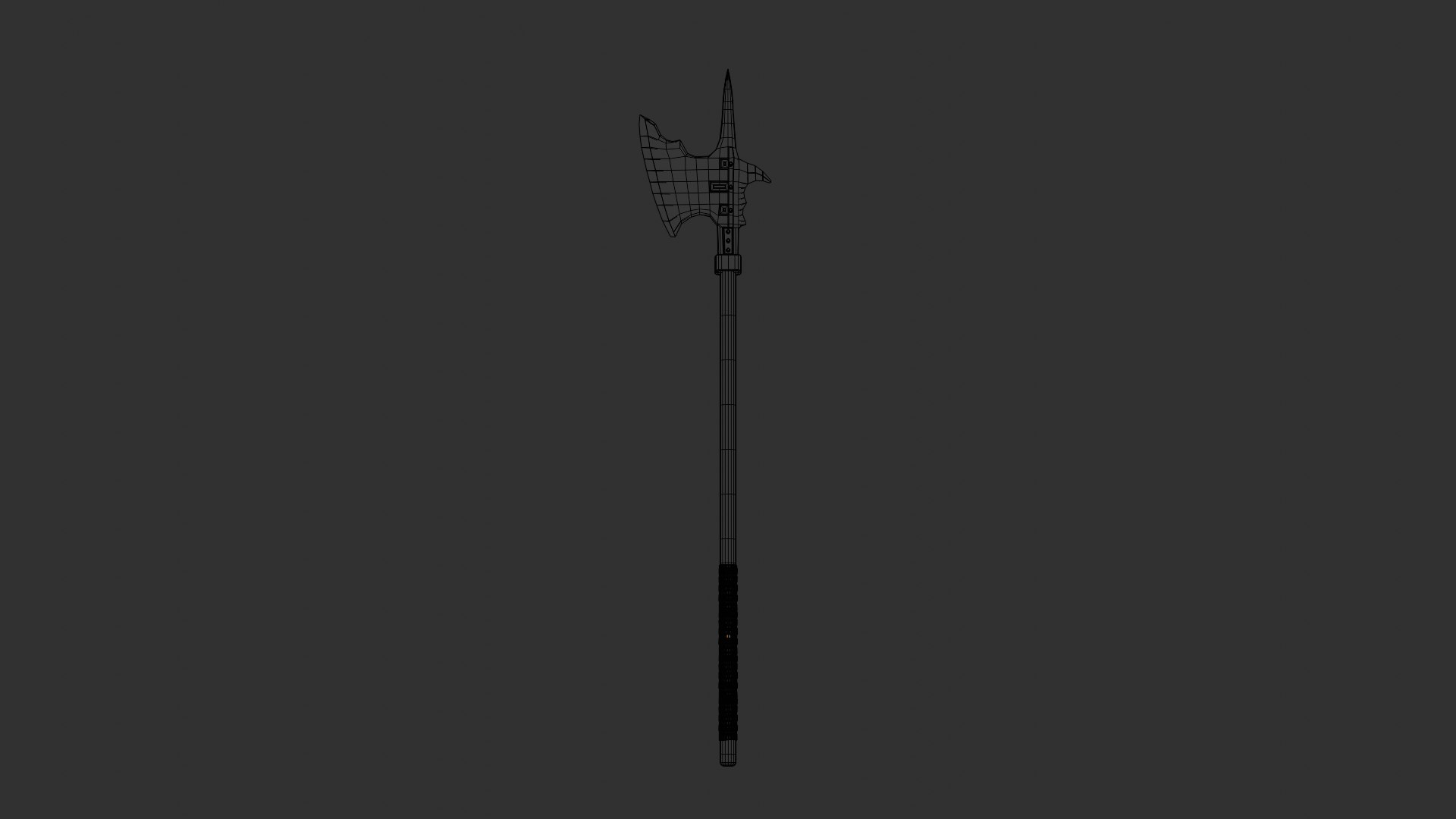 Medieval Spear And Polearm 3D model https://p.turbosquid.com/ts-thumb/ZG/QV9Ffv/0s/halberdwireframes/png/1720875154/1920x1080/fit_q87/f97db3b104afcab4230da95d9850658956b54d4b/halberdwireframes.jpg