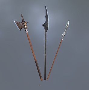 Medieval Spear And Polearm 3D model