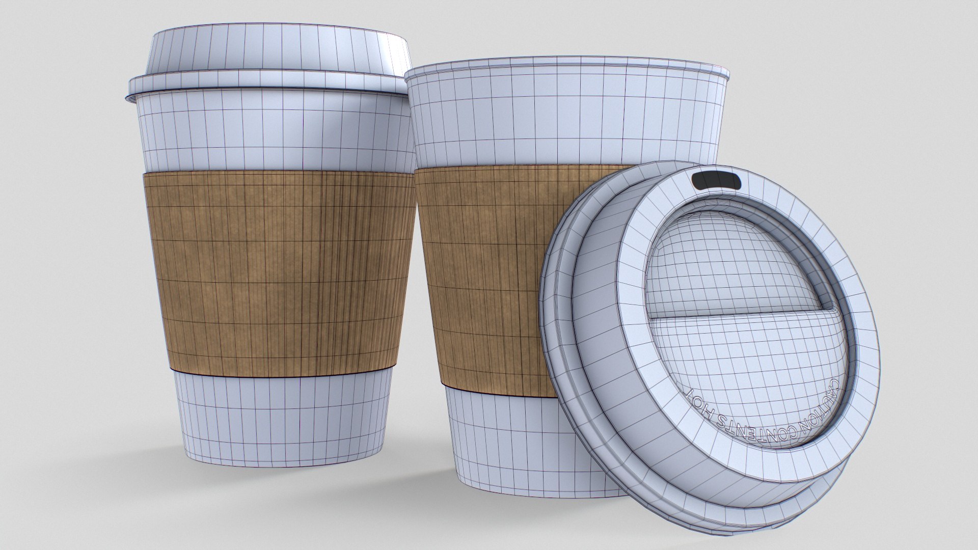 Paper Coffee Cup Low-poly 3D Model 3D Model - TurboSquid 2021502