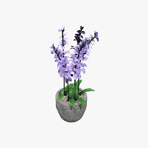3D Medieval Lavender Pot