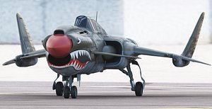 Viper P-40J Jet Fighter Concept Aircraft model