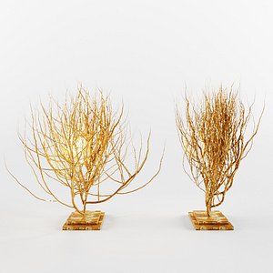 free decorative bushes 3d model