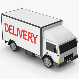 Cartoony Delivery Truck 3D model