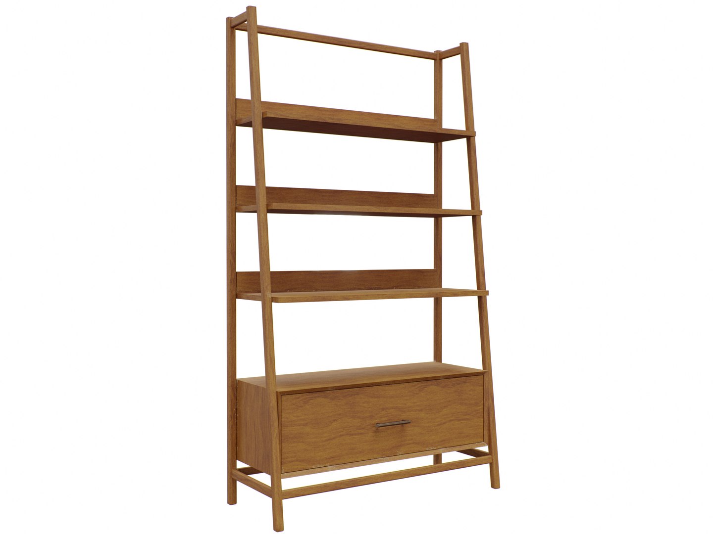 3D Midcentury bookshelf - TurboSquid 1817945