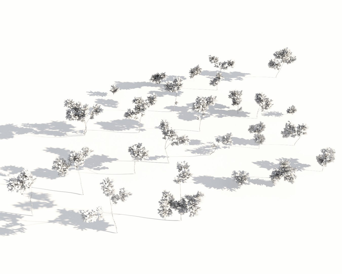 Shrubs Multiscatter Scatterable 3d 3ds