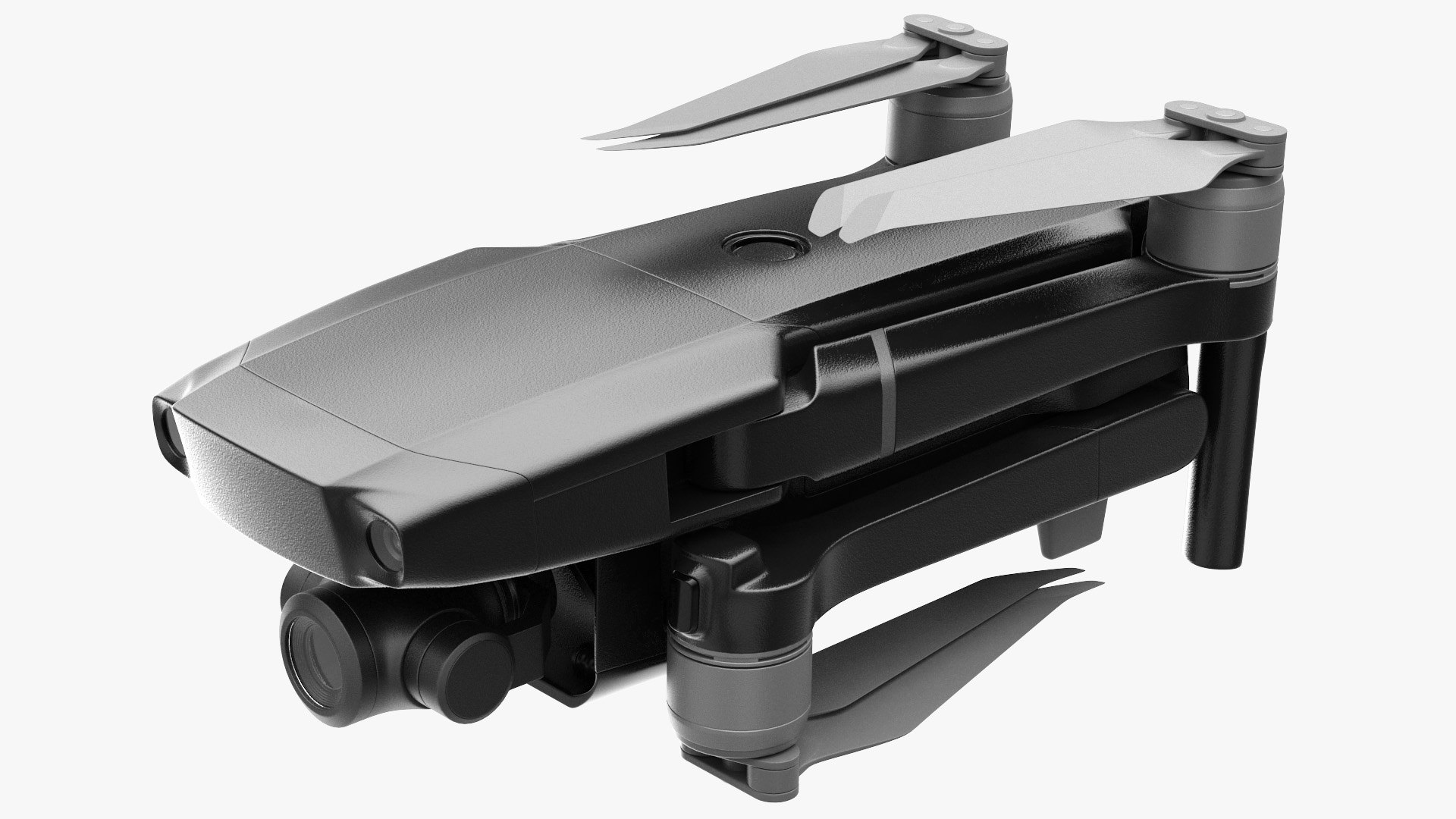 Aerial Drone Rigged 3D model preview