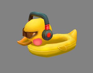 3D Cartoon duck swimming ring
