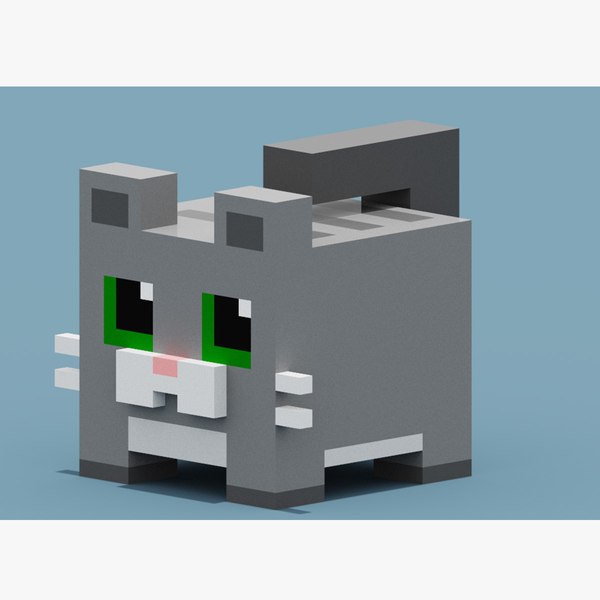 Voxel Cat Modelo 3D - TurboSquid 1904507