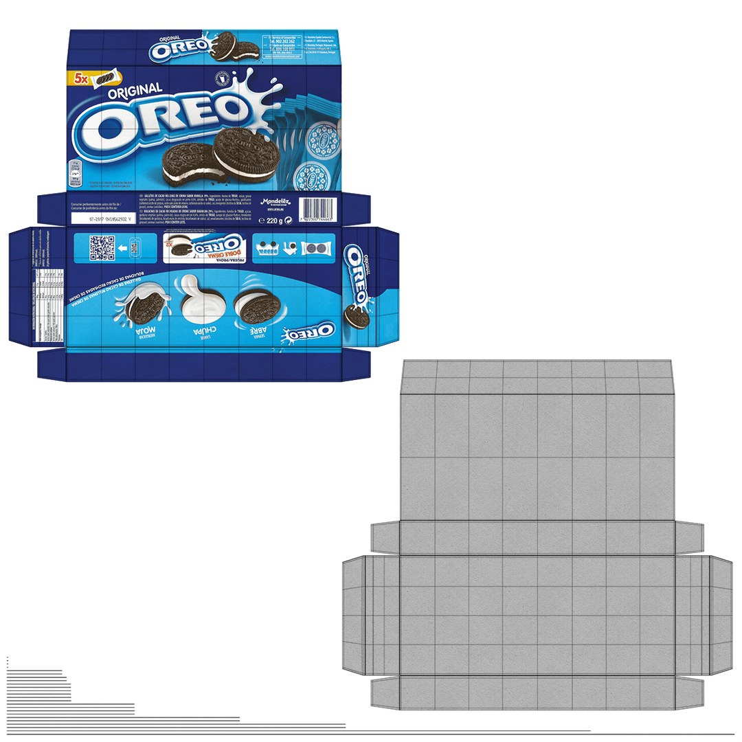 oreo box 3d model