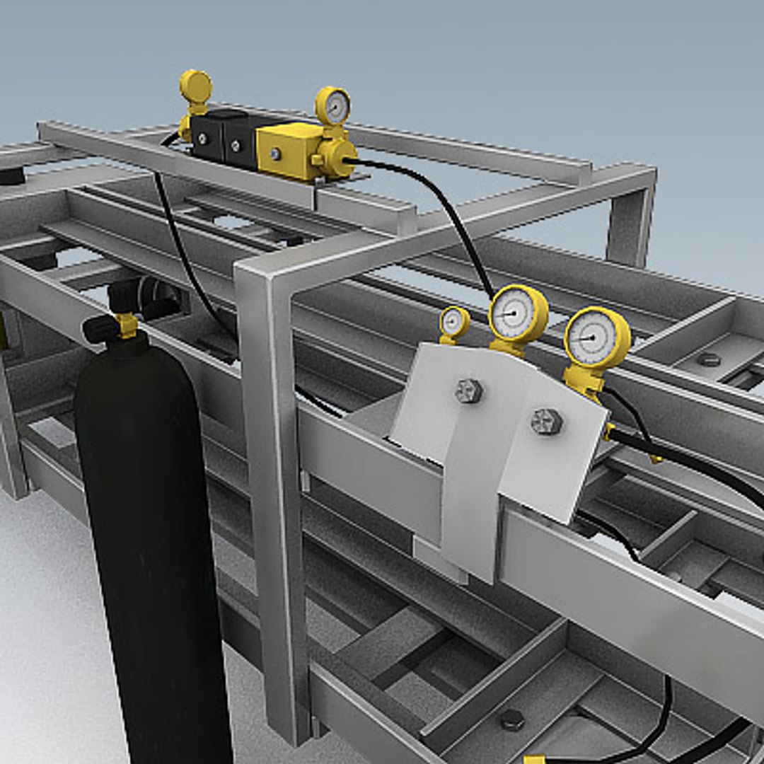 3d Airport Nitrogen Cart Model