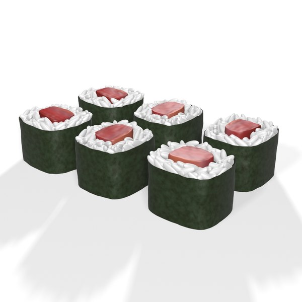 sushi roll japanese food 3D