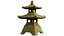 Scène 3d de jardin japonais