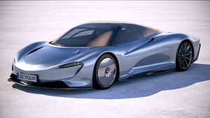 3D mclaren speedtail 2020