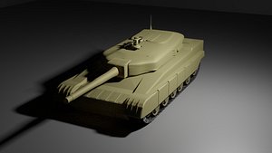 3D tank t-80 model