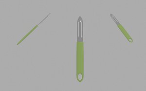 3D Potato Peeler model
