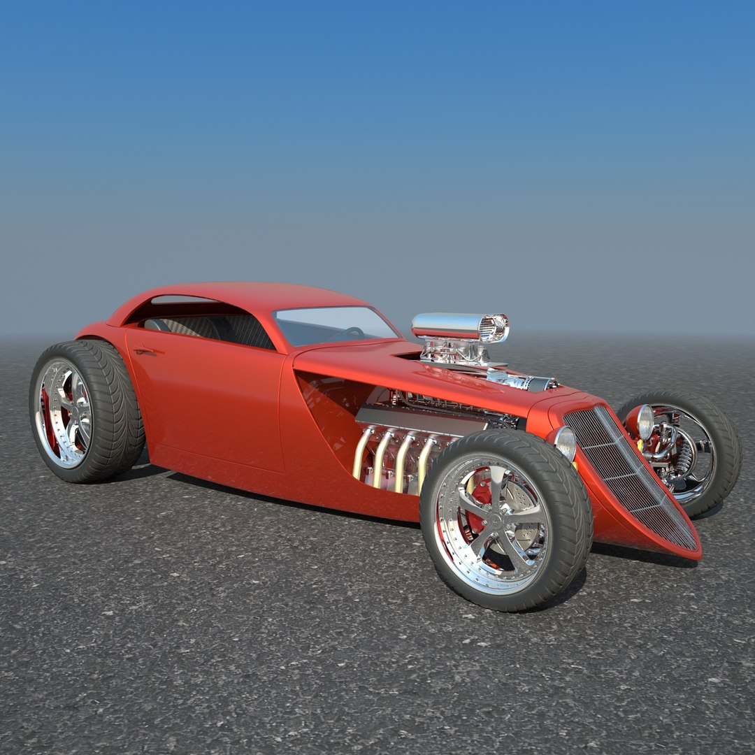 Hotrod Concept Car Hot Rod Obj