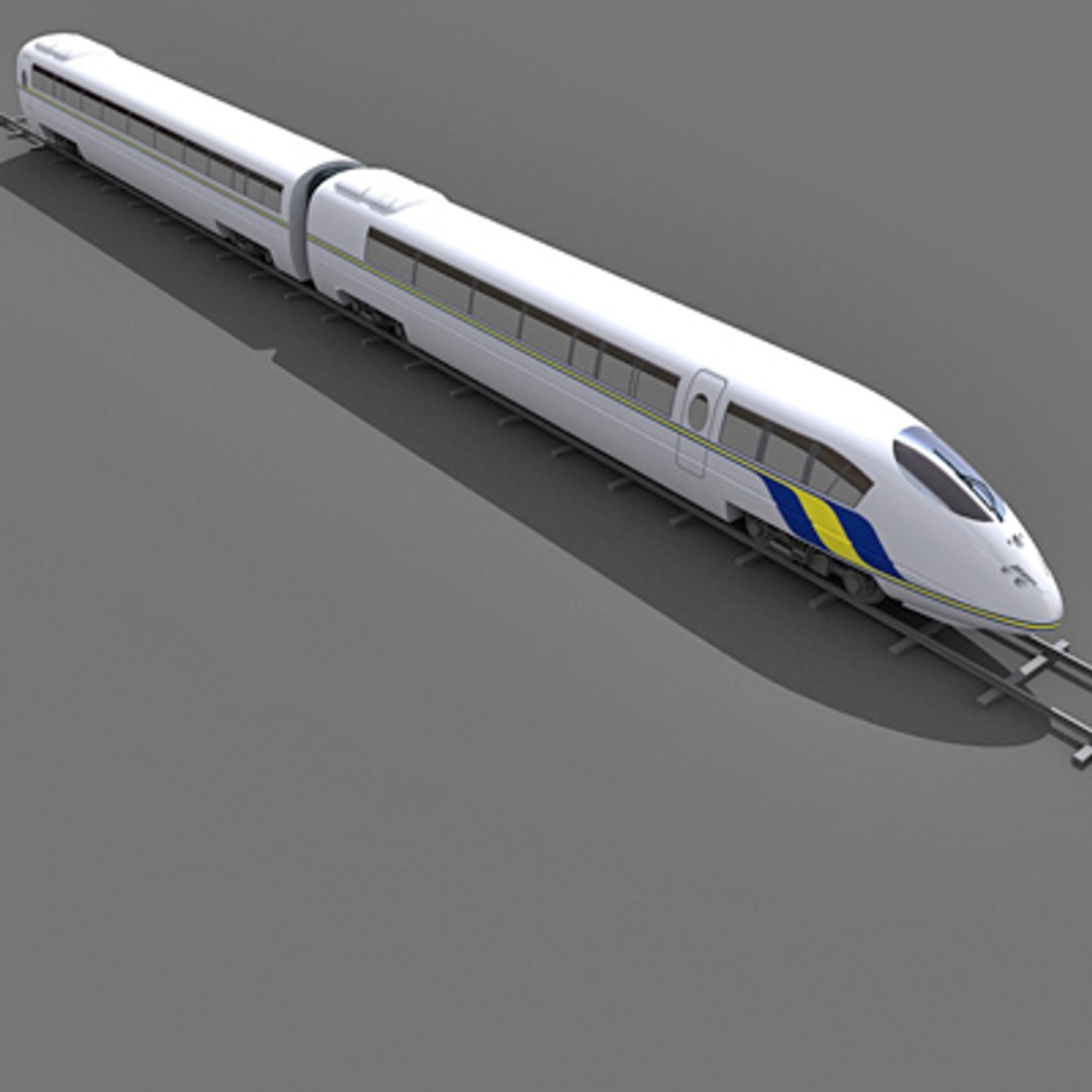 3d train passenger model