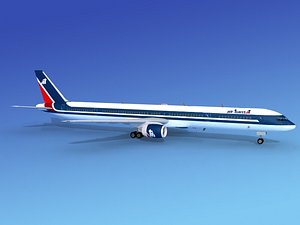 airline boeing 757 757-300 3d model