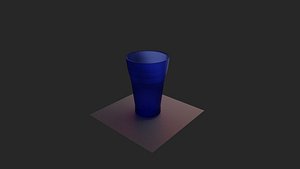 blue glass 3D model