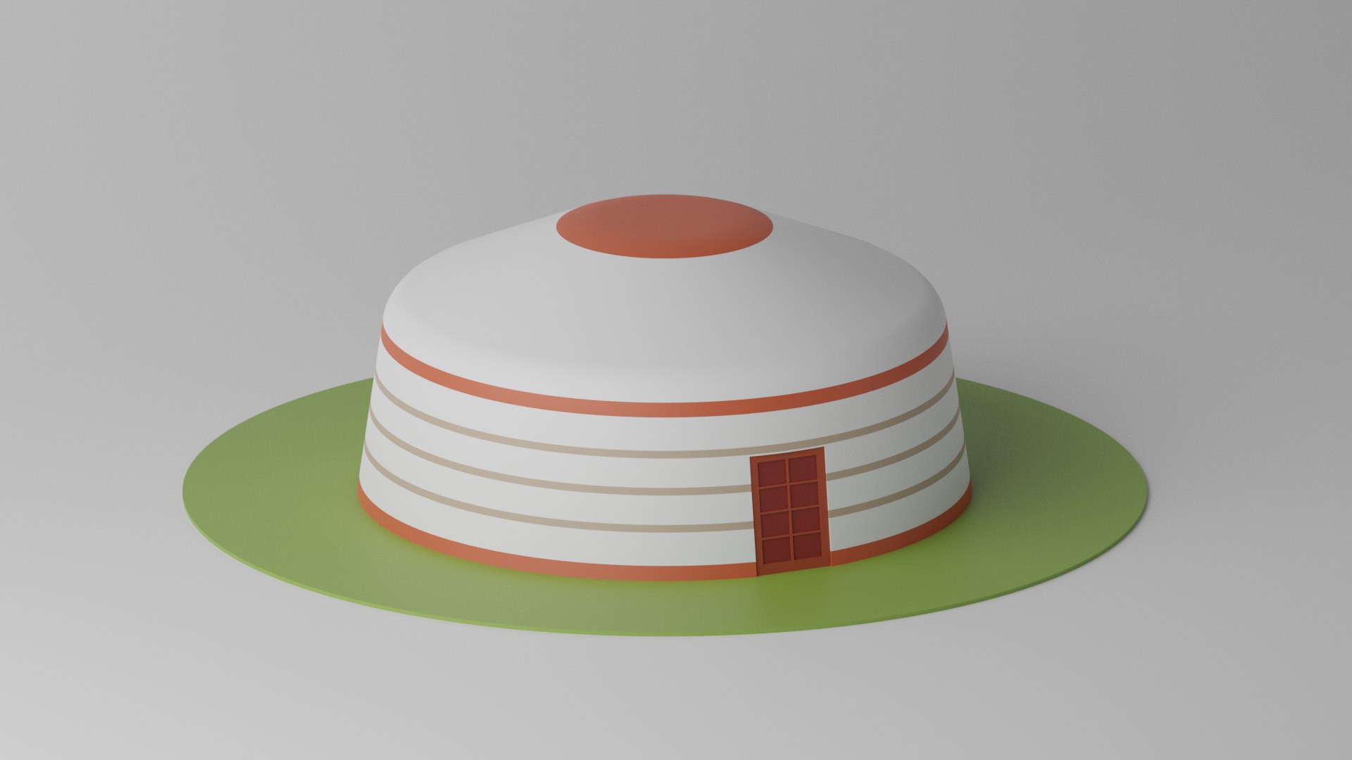 3D Cartoon Mongolian Yurt - TurboSquid 1966902