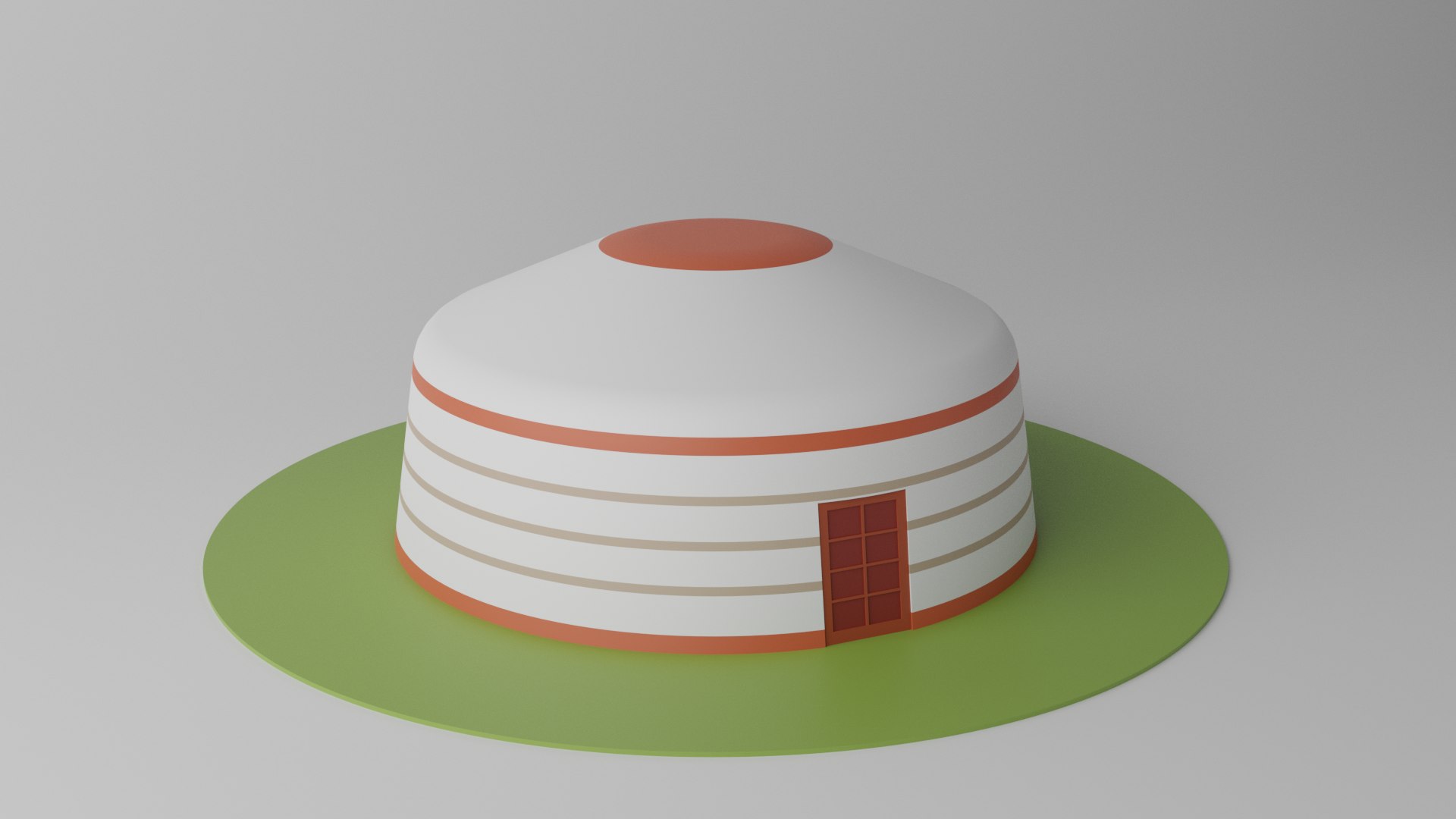 3D Cartoon Mongolian Yurt - TurboSquid 1966902