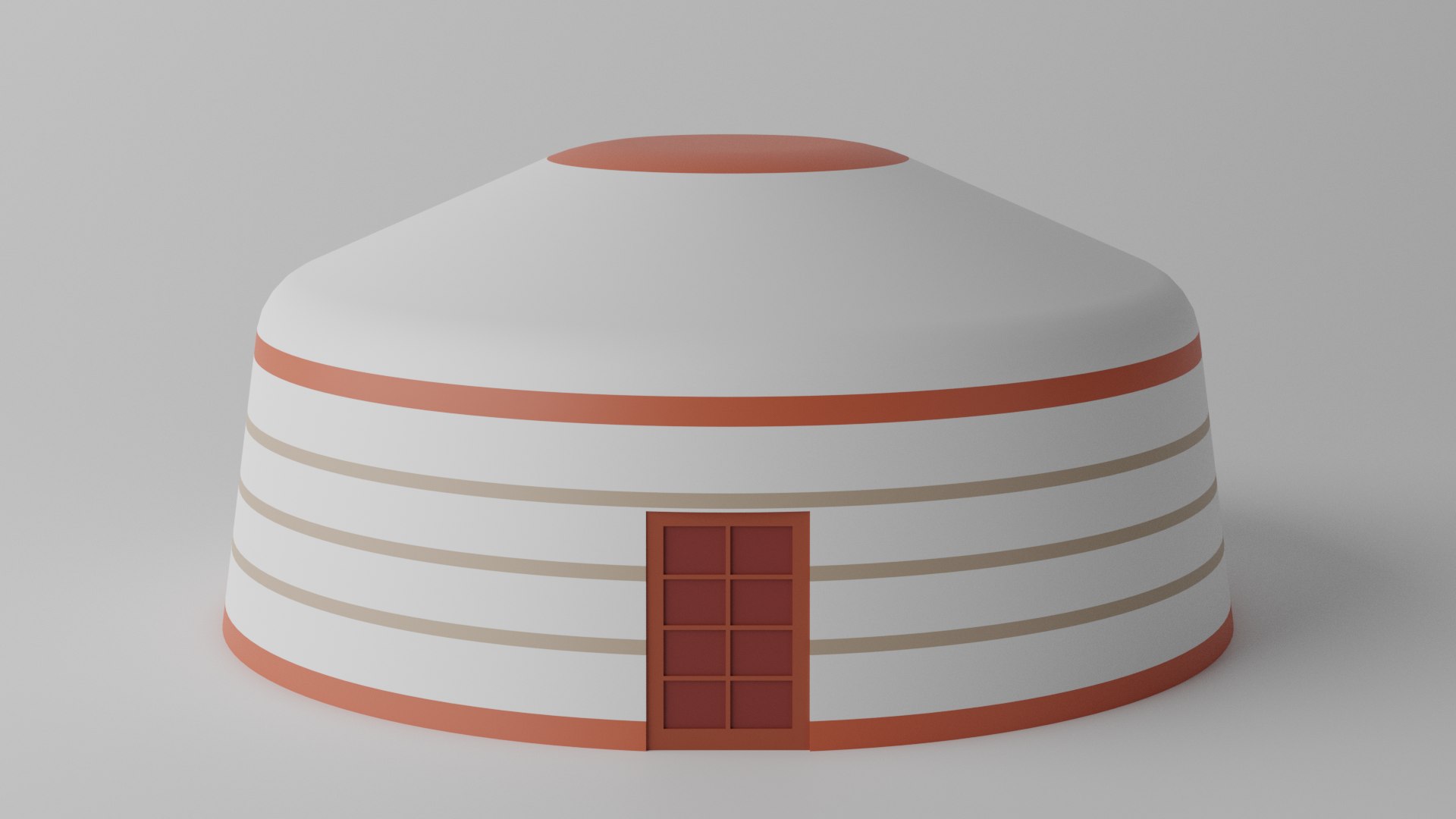 3D Cartoon Mongolian Yurt - TurboSquid 1966902