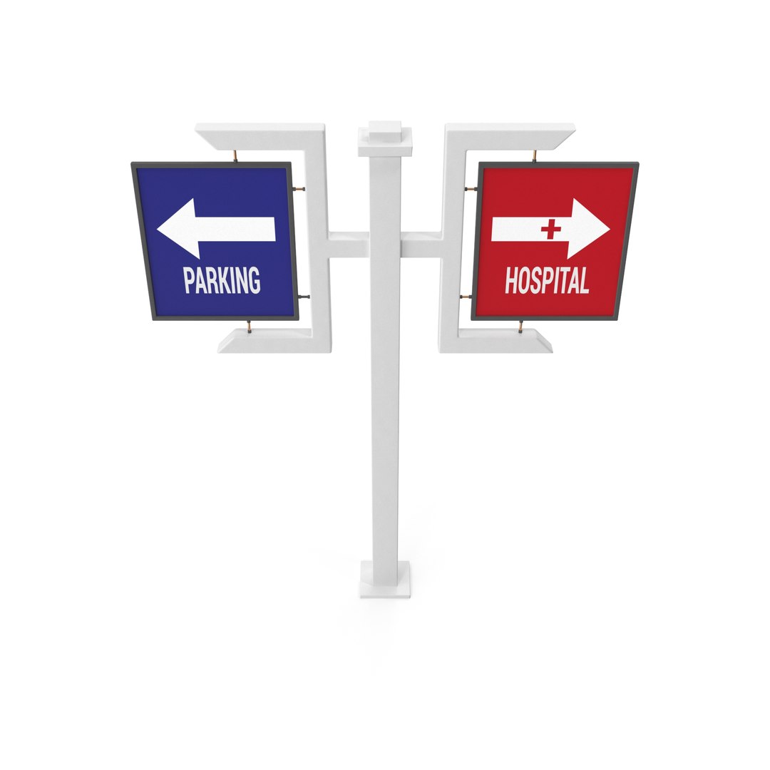3D Directional Sign Model - TurboSquid 2293336