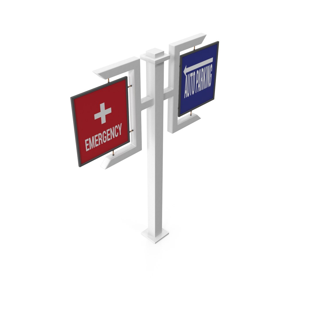 3D Directional Sign Model - TurboSquid 2293336