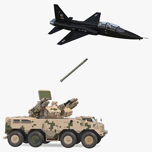 Type 625E Surface to Air Missile System 3D model