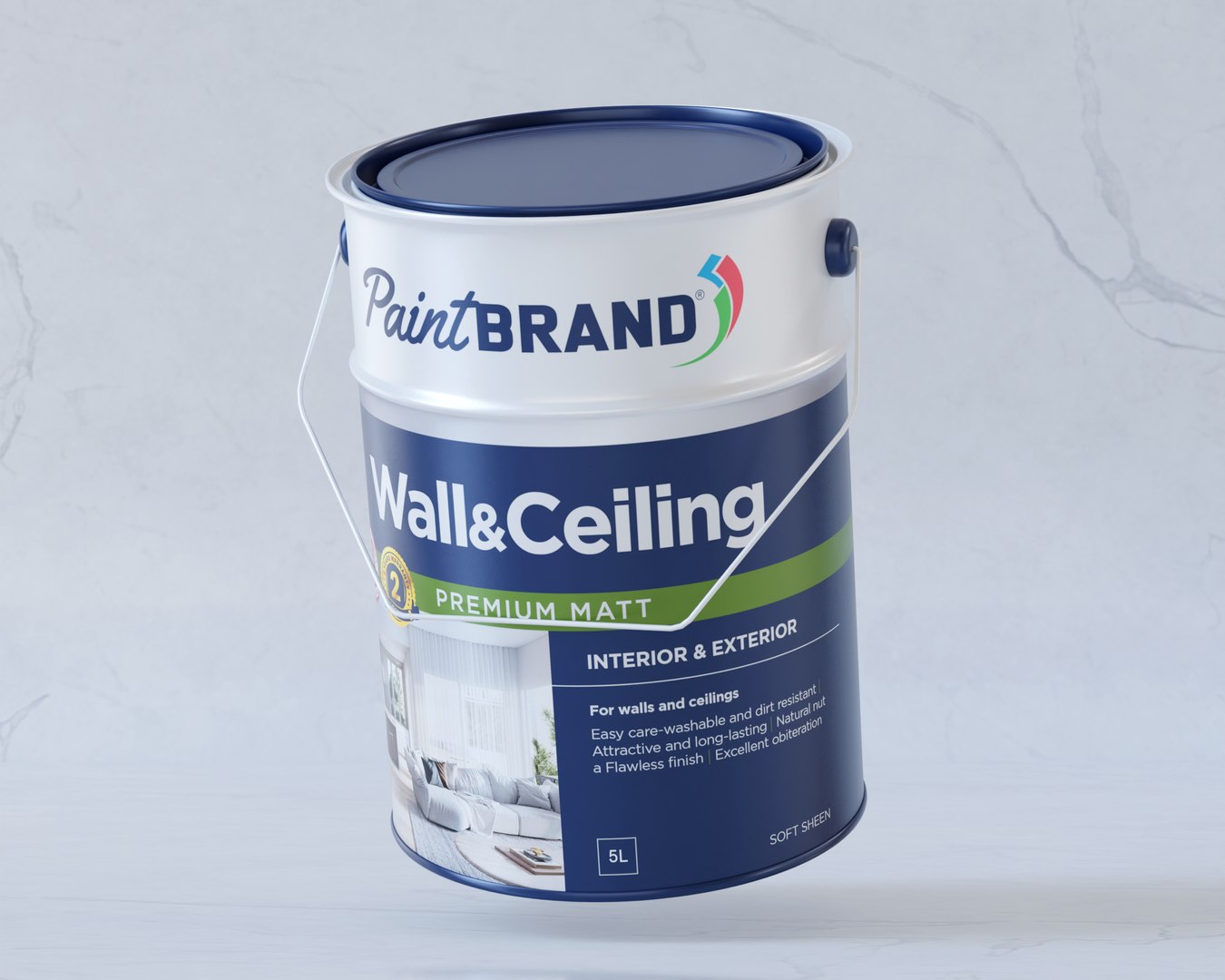 3D Paint Bucket 5 Gallon Packaging - TurboSquid 2359051