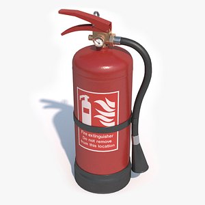 3D extinguisher games pbr model