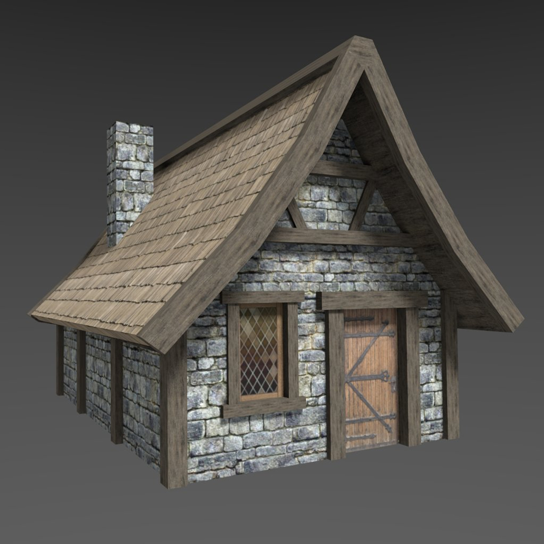 Жилище 3. Medieval House 3d. 3d модели домов ЛИВИНВУД. Средневековая Хижина. 3d модель домика.