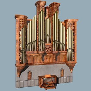 3dsmax church organ
