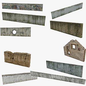Low-poly Walls Collection