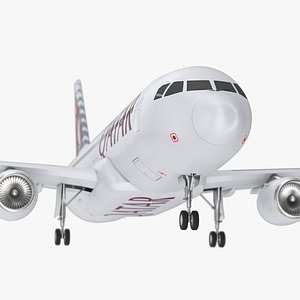 Qatar Airways Airbus A320 3D model