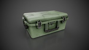 Universal shockproof waterproof case Low-poly 3D model