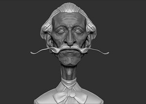 aristocrat lord head 3d model